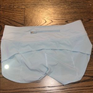 light blue lululemon shorts